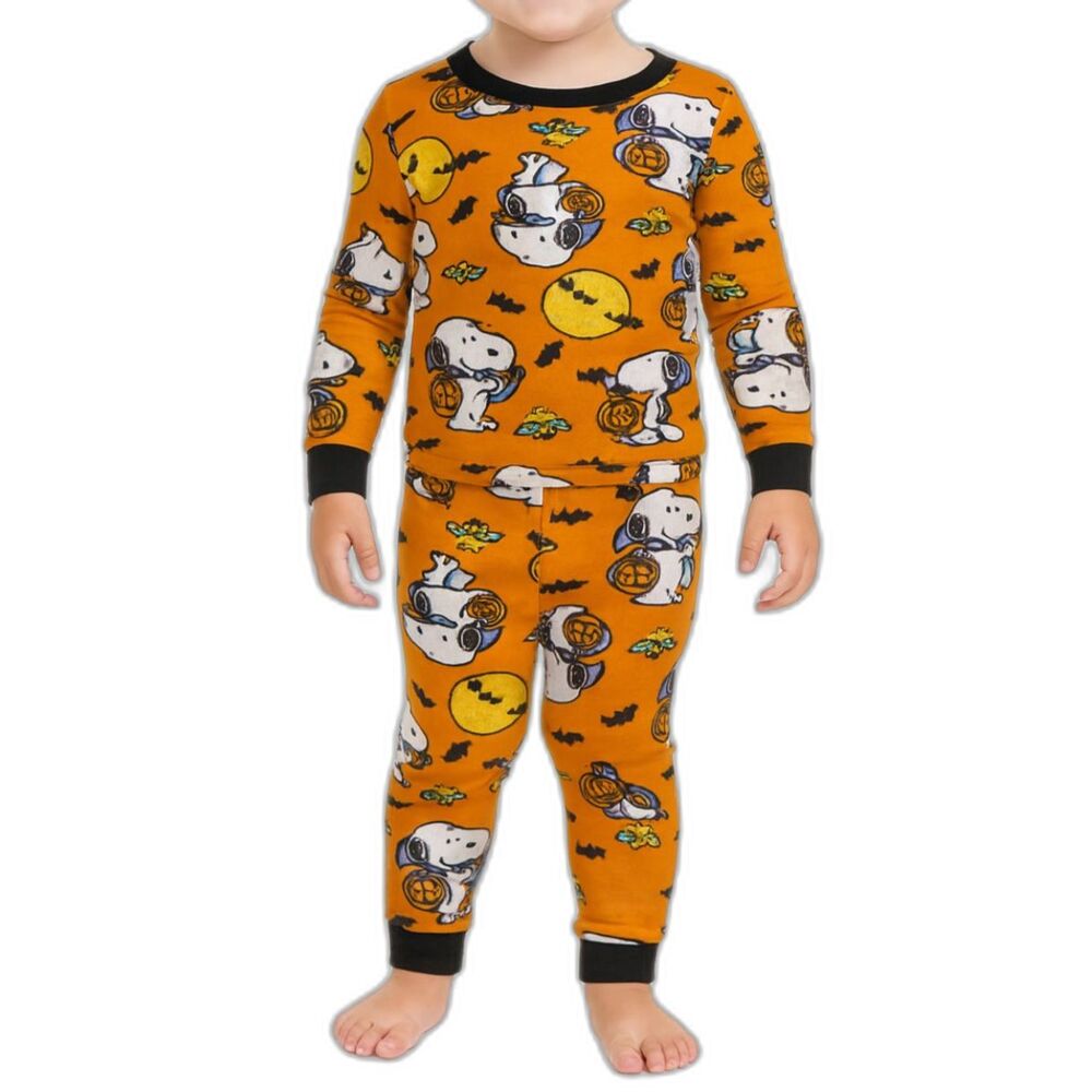 Peanuts Halloween Snoopy & Woodstock Pajama Set | Size 2T